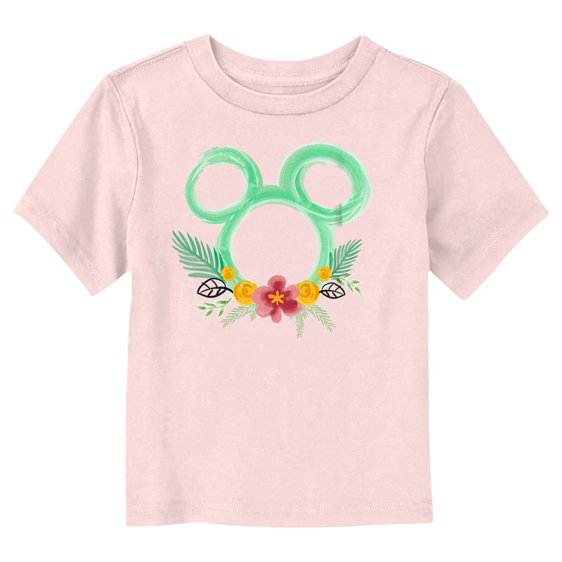 Toddler's Mickey & Friends Watercolor Flower Crown T-Shirt