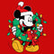 Boy's Mickey & Friends Christmas Wreath Mickey T-Shirt