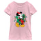 Girl's Mickey & Friends Christmas Wreath Mickey Mouse T-Shirt