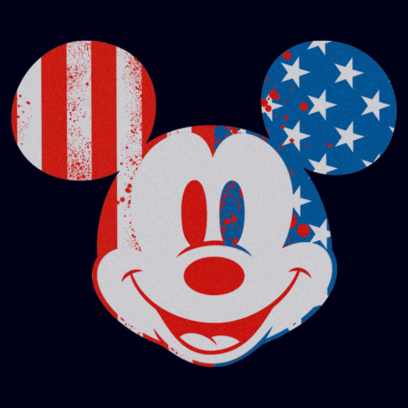 Women's Mickey & Friends American Flag Retro Mouse T-Shirt