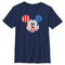 Boy's Mickey & Friends American Flag Retro Mouse T-Shirt