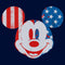 Boy's Mickey & Friends American Flag Retro Mouse T-Shirt