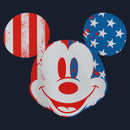 Girl's Mickey & Friends American Flag Retro Mouse T-Shirt