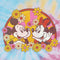 Junior's Mickey & Friends Retro Floral Couple T-Shirt