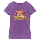 Girl's Mickey & Friends Floral Couple T-Shirt