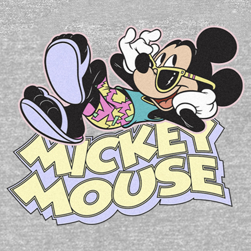 Junior's Mickey & Friends Retro 80s Summer Vacation Sweatshirt