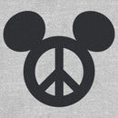 Junior's Mickey & Friends Peace Sign T-Shirt