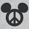 Junior's Mickey & Friends Peace Sign T-Shirt