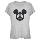 Junior's Mickey & Friends Peace Sign T-Shirt