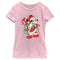 Girl's Mickey & Friends Retro Santa Suit T-Shirt