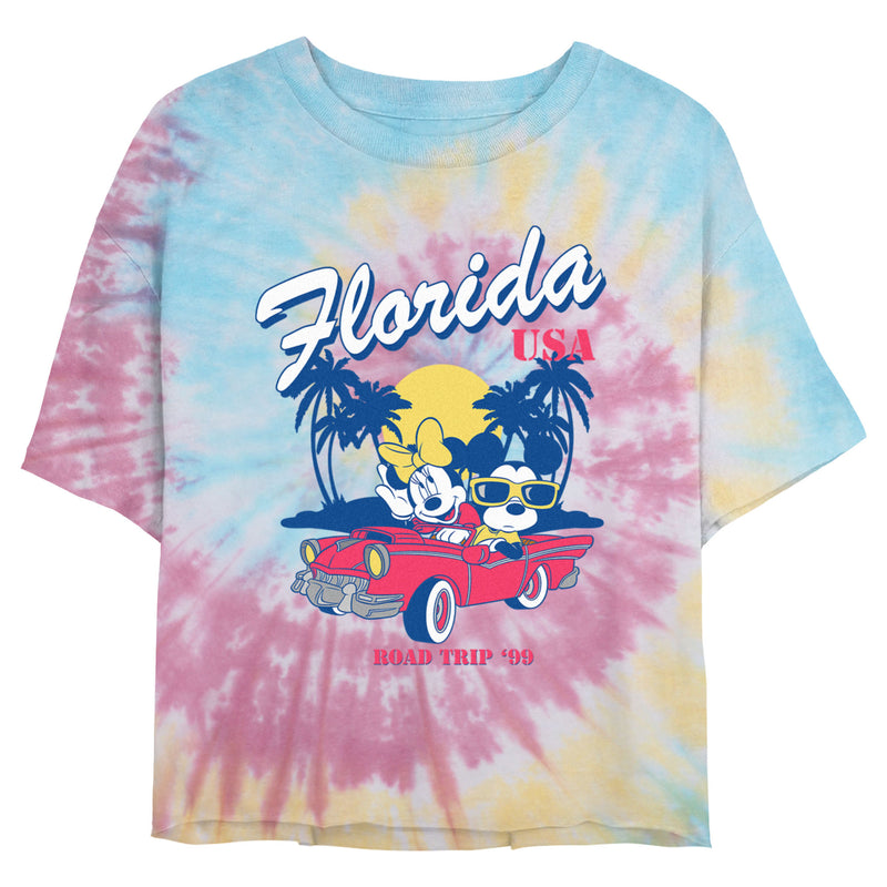 Junior's Mickey & Friends Retro Florida Road Trip T-Shirt