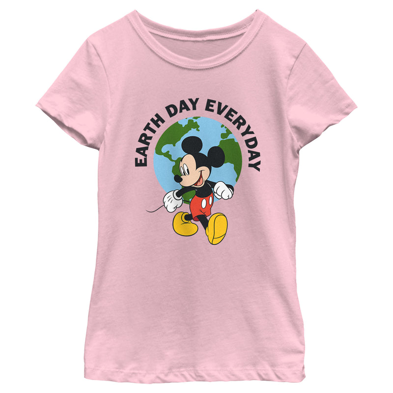 Girl's Mickey & Friends Earth Day Everyday T-Shirt