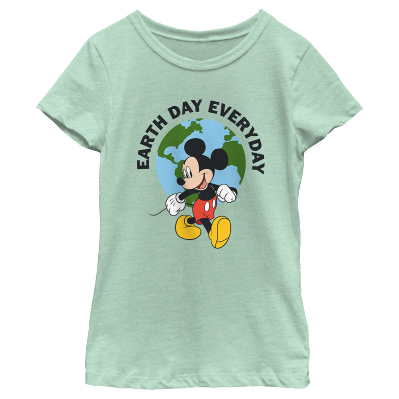 Girl's Mickey & Friends Earth Day Everyday T-Shirt