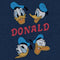 Junior's Mickey & Friends Donald Duck Faces Sweatshirt