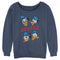 Junior's Mickey & Friends Donald Duck Faces Sweatshirt