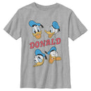 Boy's Mickey & Friends Donald Duck Faces T-Shirt