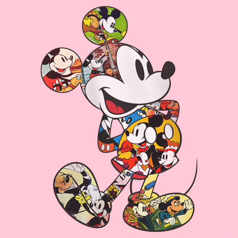 Girl's Mickey & Friends Retro Scenes Fill T-Shirt