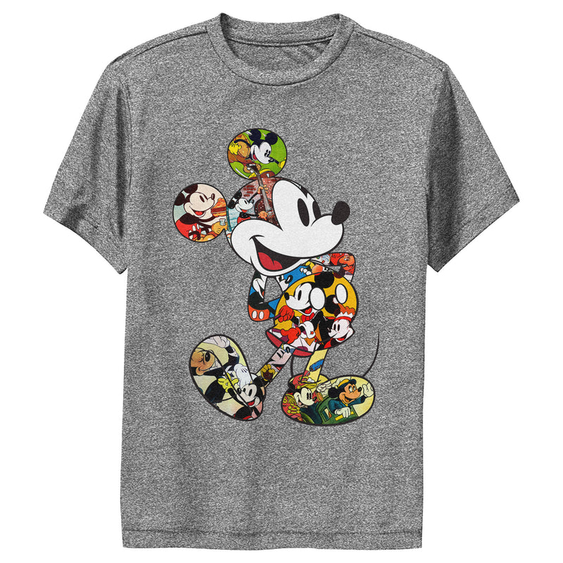 Boy's Mickey & Friends Retro Scenes Fill Performance Tee