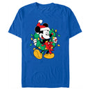 Men's Mickey & Friends Santa Christmas Wreath T-Shirt