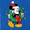 Men's Mickey & Friends Santa Christmas Wreath T-Shirt