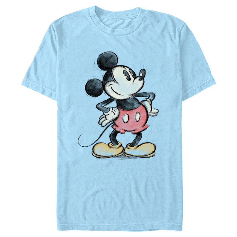 Men's Mickey & Friends Sketched Mickey Portrait T-Shirt