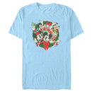 Men's Mickey & Friends Christmas Retro Friends Wreath T-Shirt