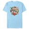 Men's Mickey & Friends Christmas Retro Friends Wreath T-Shirt