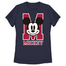 Women's Mickey & Friends Varsity Large Face T-Shirt