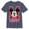 Boy's Mickey & Friends Varsity Large Face T-Shirt