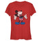 Junior's Mickey & Friends Retro American Flag Shorts T-Shirt