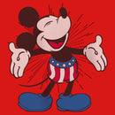 Girl's Mickey & Friends Retro American Flag Shorts T-Shirt