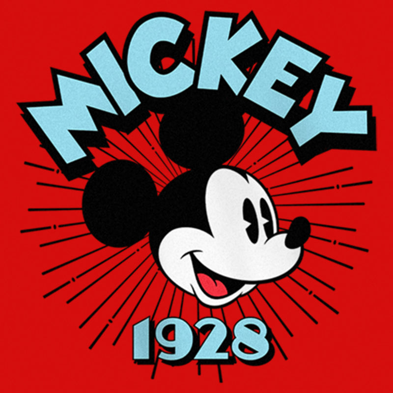 Girl's Mickey & Friends 1928 Face T-Shirt