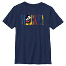 Boy's Mickey & Friends Primary Colors Name T-Shirt