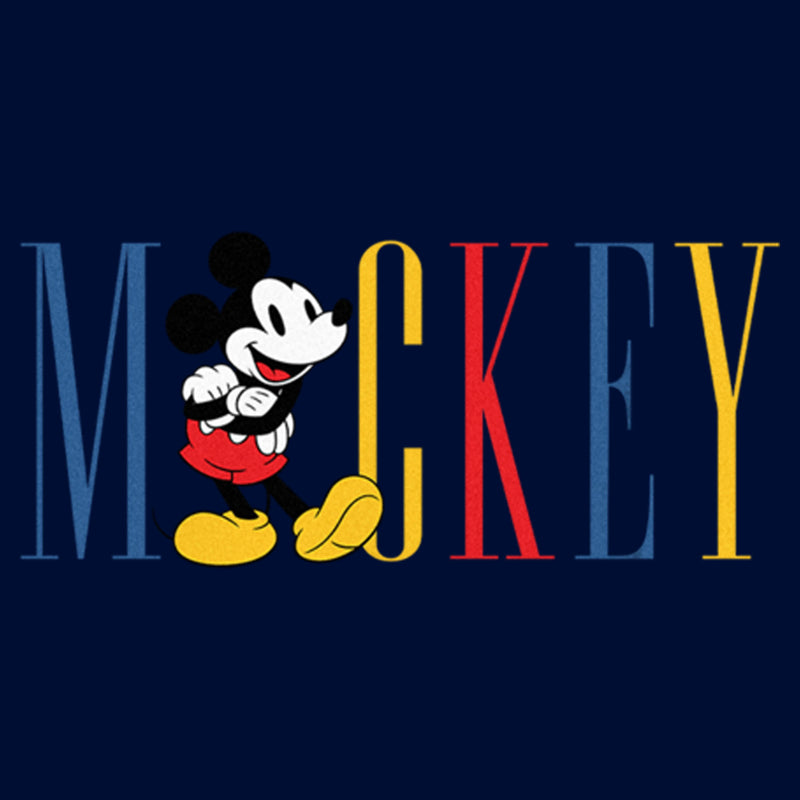 Boy's Mickey & Friends Primary Colors Name T-Shirt