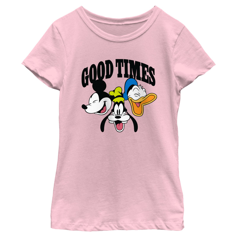 Girl's Mickey & Friends Good Times Faces T-Shirt