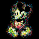 Junior's Mickey & Friends Retro Mickey Scribbles T-Shirt