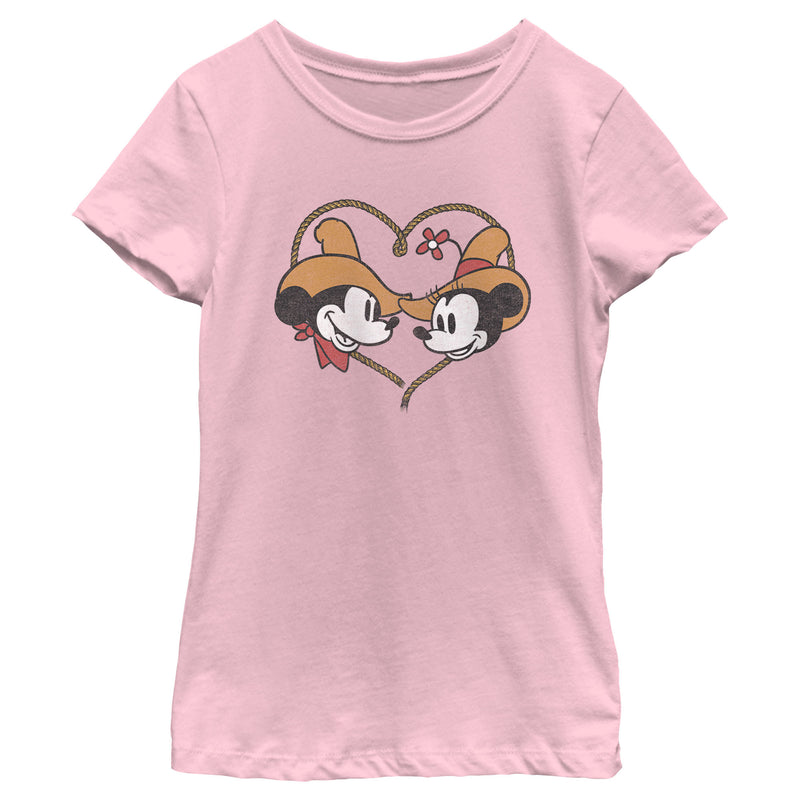 Girl's Mickey & Friends Rodeo Couple T-Shirt