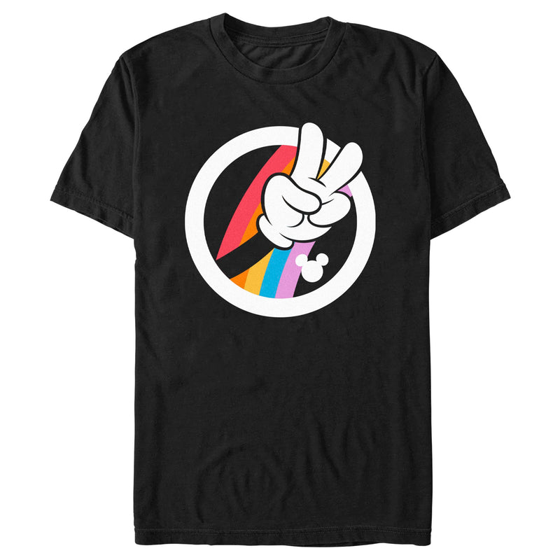 Men's Mickey & Friends Peace Hand T-Shirt