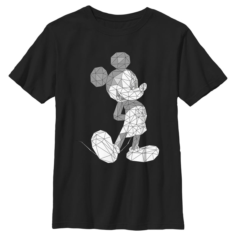 Boy's Mickey & Friends Polygonal Portrait T-Shirt