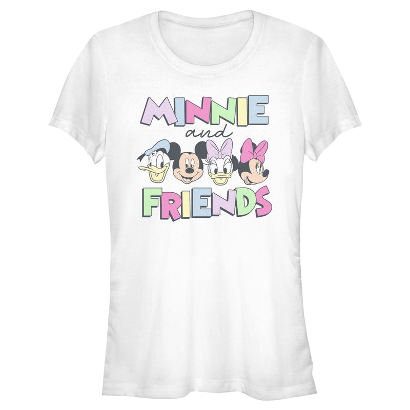 Junior's Mickey & Friends Minnie Crew T-Shirt