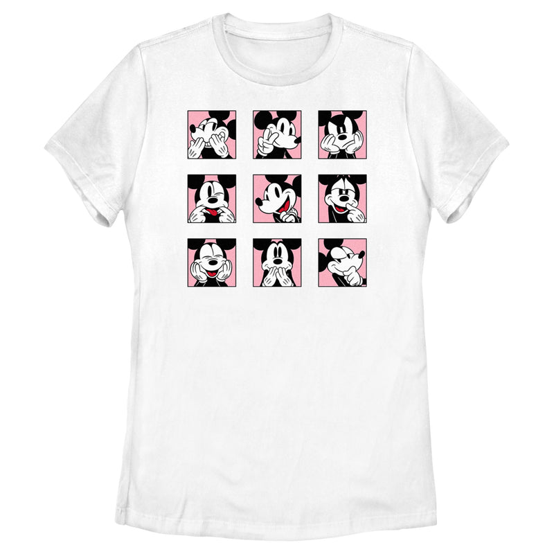 Women's Mickey & Friends Retro Photo Grid T-Shirt