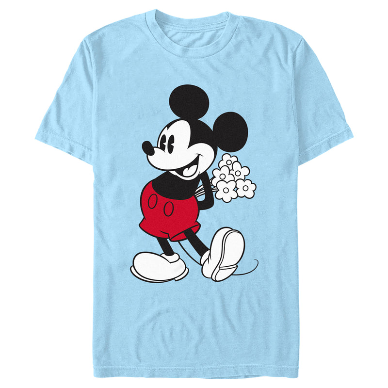 Men's Mickey & Friends Classic Mouse Flowers T-Shirt