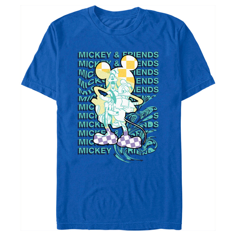 Men's Mickey & Friends Warped Silhouette T-Shirt