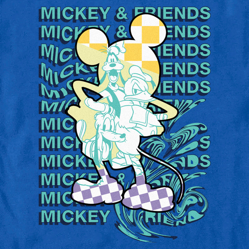 Men's Mickey & Friends Warped Silhouette T-Shirt