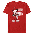 Men's Mickey & Friends Christmas Always on the Nice List Mickey T-Shirt