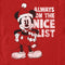 Men's Mickey & Friends Christmas Always on the Nice List Mickey T-Shirt