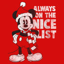 Girl's Mickey & Friends Christmas Always on the Nice List Mickey T-Shirt