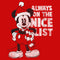 Boy's Mickey & Friends Christmas Always on the Nice List Mickey T-Shirt