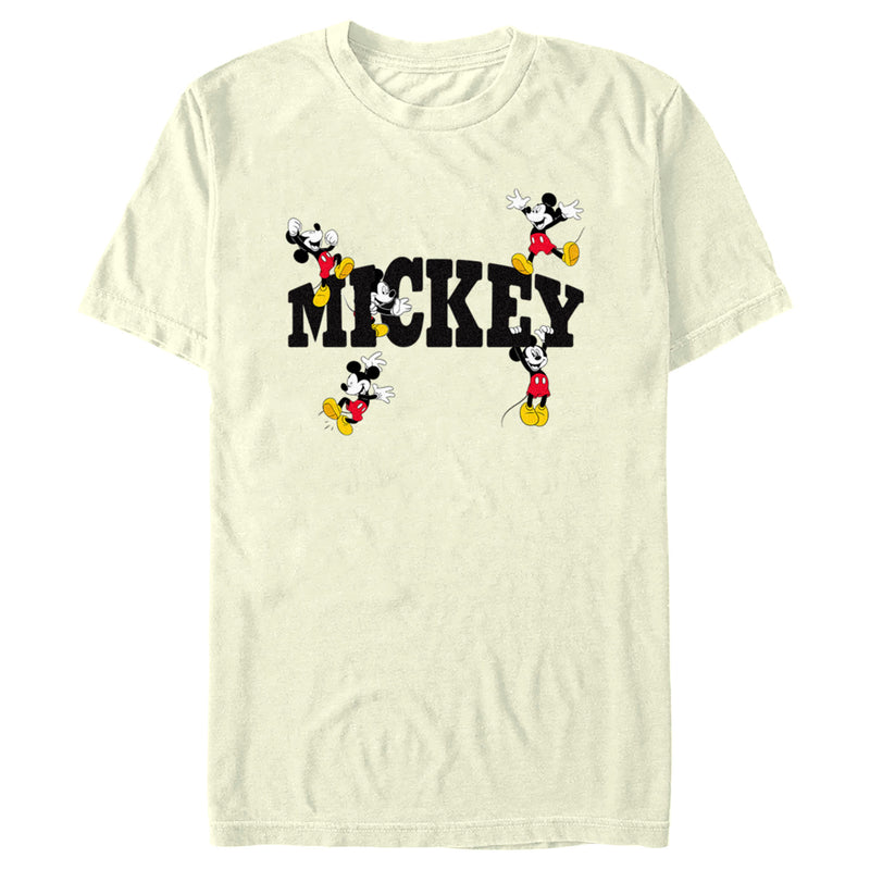 Men's Mickey & Friends Character Name T-Shirt