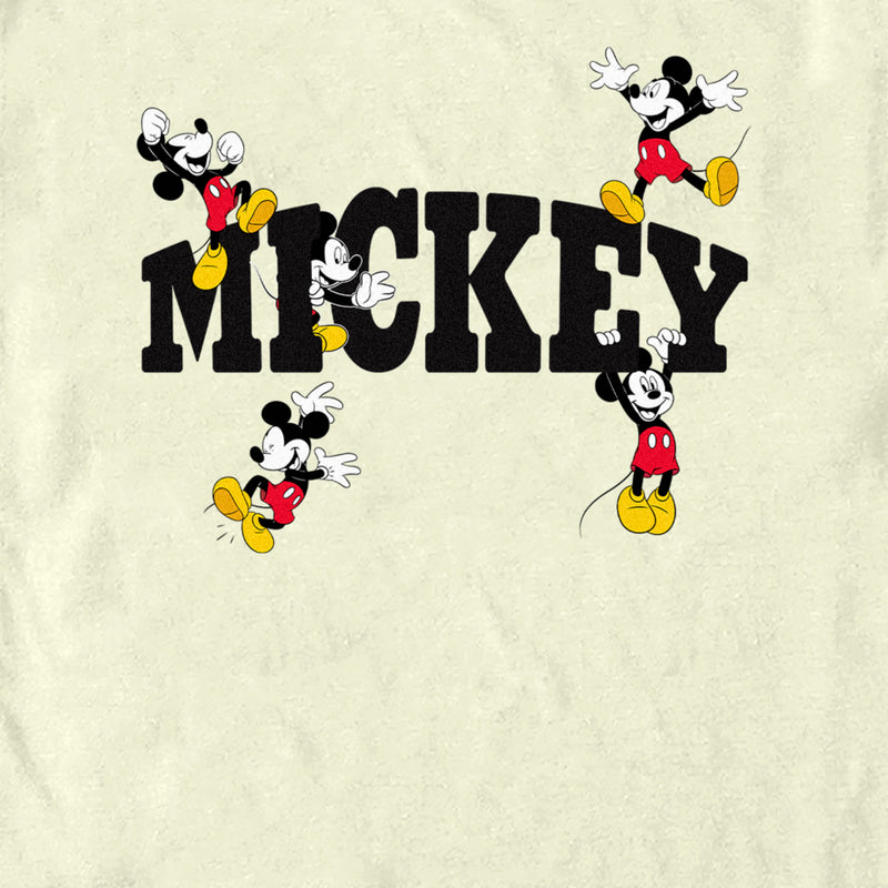 Men's Mickey & Friends Character Name T-Shirt